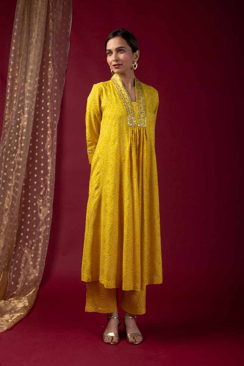 Image for Kusvaa Cood009 Sarisha Muslin Kurta Palazzo Set Sitting New