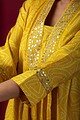 Image for Kusvaa Cood009 Sarisha Muslin Kurta Palazzo Set Sleeves New