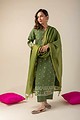 Image for Kusvaa Cood010 Samiya Chanderi Kurta Pant Set Front New