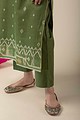 Image for Kusvaa Cood010 Samiya Chanderi Kurta Pant Set Neck New