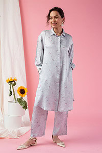 Image for Kusvaa Cood013 Rumesha Modal Satin Co Ord Set Sitting New