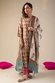 Image for Kusvaa Cood015 Ravija Chanderi Kurta Pant Set Closeup 2