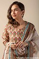 Image for Kusvaa Cood015 Ravija Chanderi Kurta Pant Set Pattern New