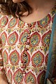 Image for Kusvaa Cood015 Ravija Chanderi Kurta Pant Set Sleeves