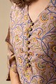 Image for Kusvaa Cood016 Haripriya Chanderi Kurta Pant Set Closeup
