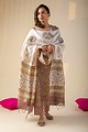 Image for Kusvaa Cood016 Haripriya Chanderi Kurta Pant Set Sitting
