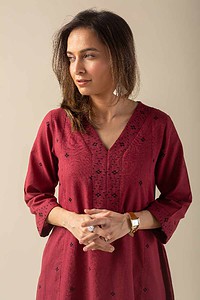 Image for Kusvaa Cood020 Triveni Handloom Cotton Kurta Pant Set Featured