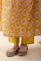 Image for Kusvaa Cood021 Nistha Cotton Handblock Kurta Pant Set Closeup 2