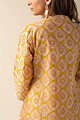 Image for Kusvaa Cood021 Nistha Cotton Handblock Kurta Pant Set Closeup