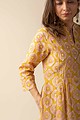 Image for Kusvaa Cood021 Nistha Cotton Handblock Kurta Pant Set Side