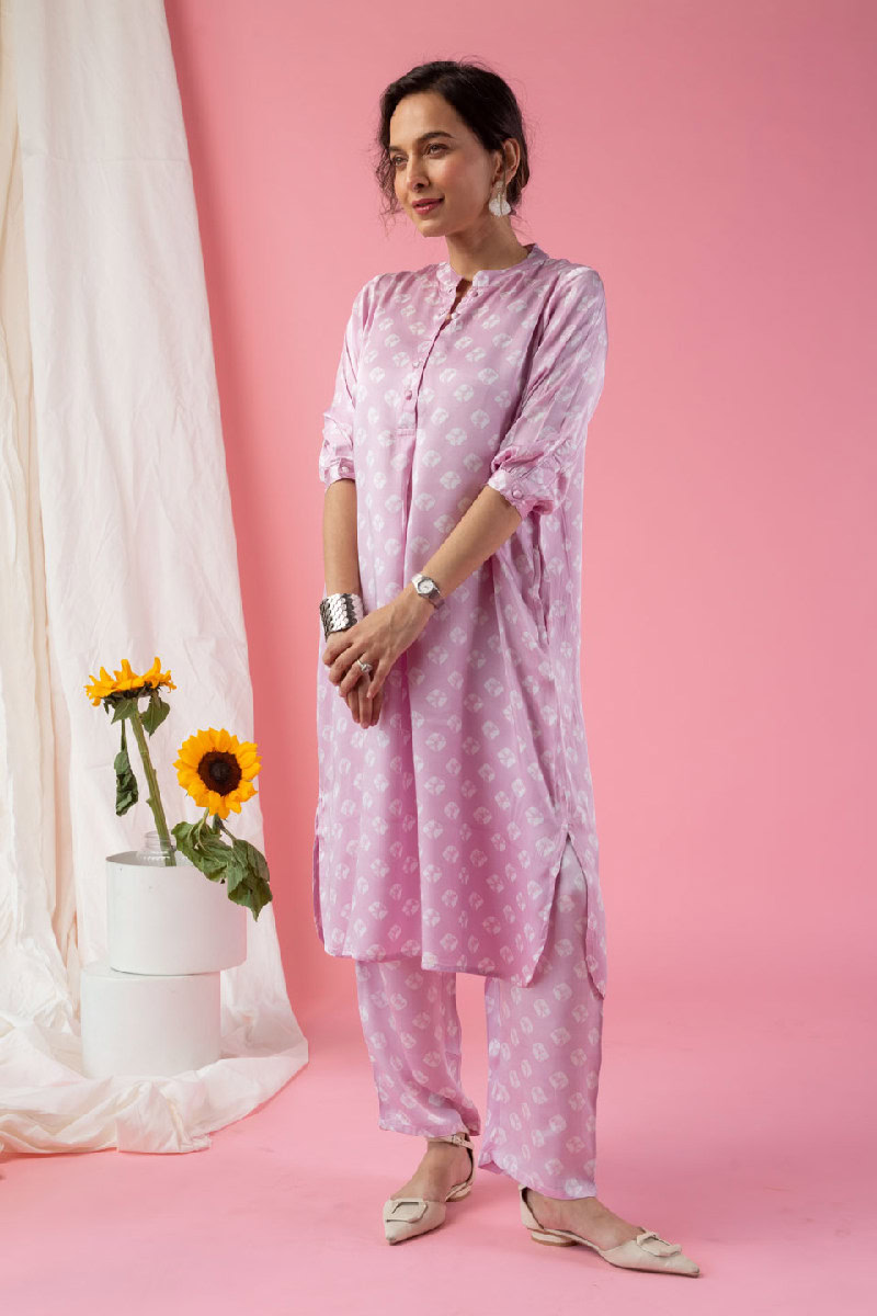 Image for Kusvaa Cood023 Pihu Modal Satin Co Ord Set Pocket New