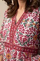 Image for Kusvaa De007 Shyla Cotton Block Print Dress Neck