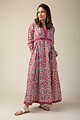 Image for Kusvaa De007 Shyla Cotton Block Print Dress Sleeves