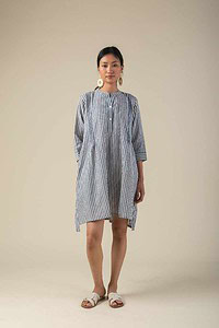 Image for Kusvaa Dr002 Umika Handloom Cotton Dress Front