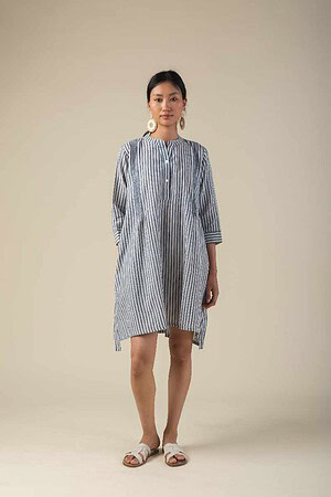 Image for Kusvaa Dr002 Umika Handloom Cotton Dress Front