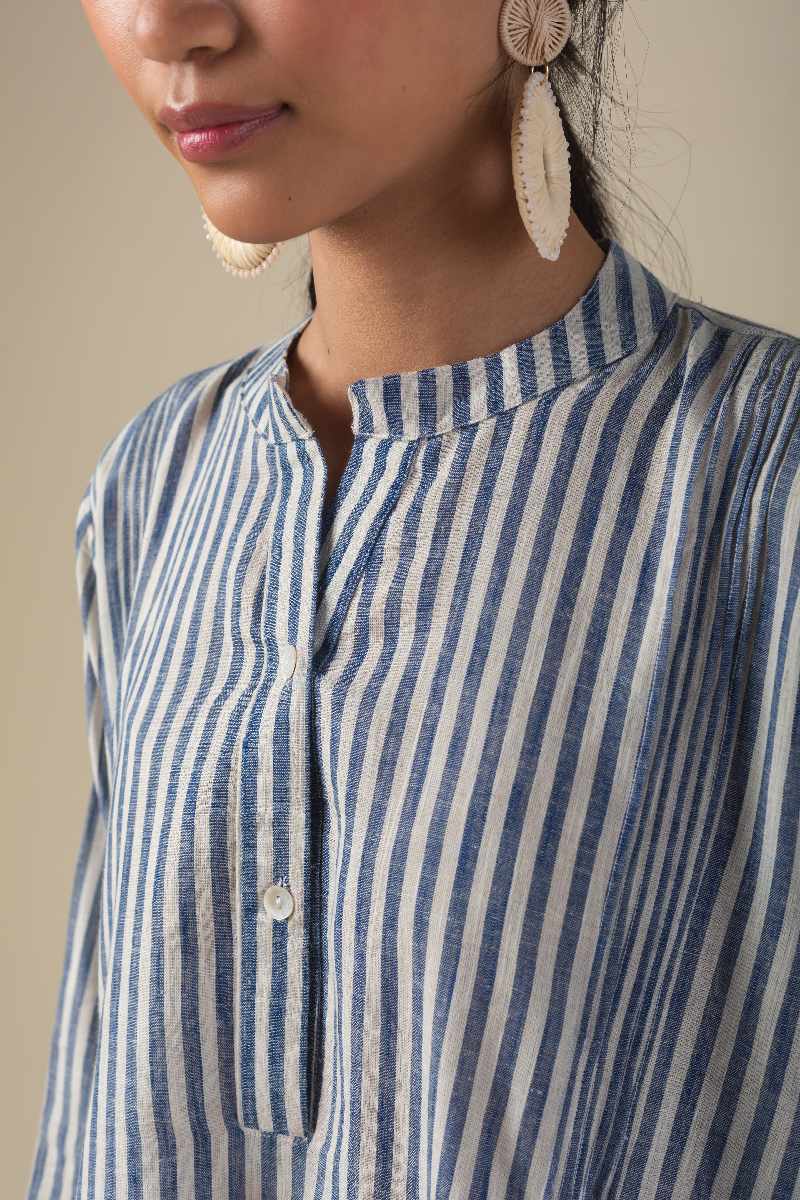 Image for Kusvaa Dr002 Umika Handloom Cotton Dress Neck