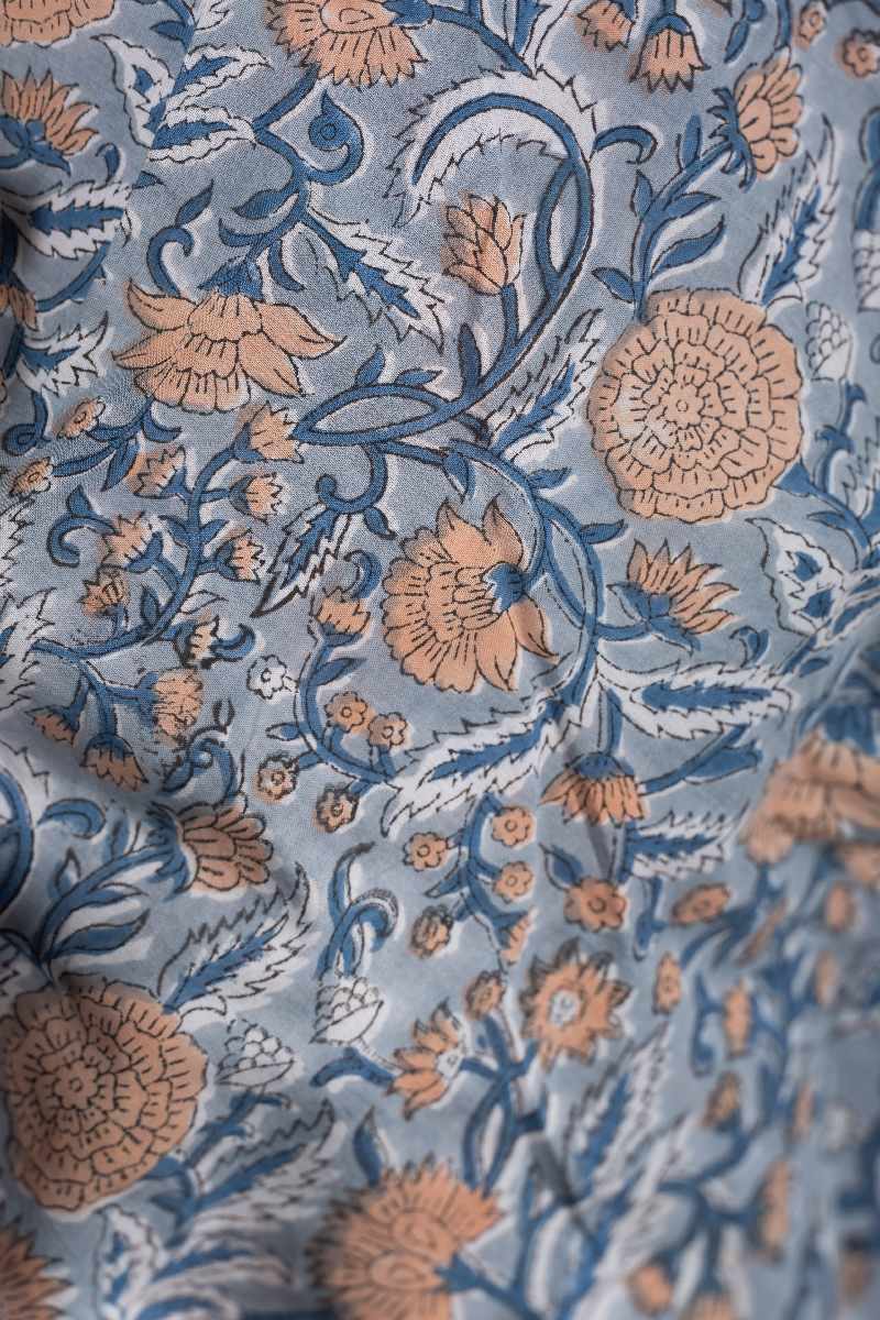 Image for Kusvaa Dr003 Saanvi Block Print Dress Pocket