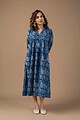 Image for Kusvaa Dr004 Akshara Block Print Dress Back