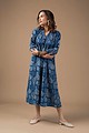 Image for Kusvaa Dr004 Akshara Block Print Dress Sitting