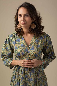 Image for Kusvaa Dr005 Sonika Block Print Dress Featured