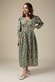 Image for Kusvaa Dr005 Sonika Block Print Dress Front