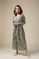 Image for Kusvaa Dr005 Sonika Block Print Dress Side