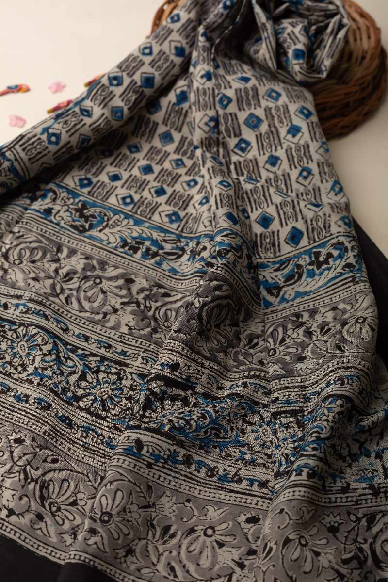 Image for Kusvaa Dup63 Assam Silk Stole Side