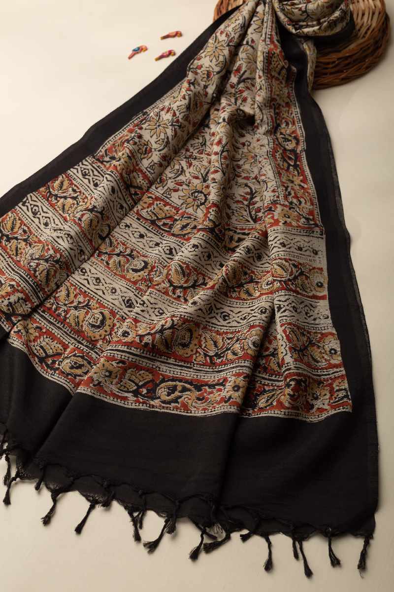 Image for Kusvaa Dup65 Assam Silk Stole Front
