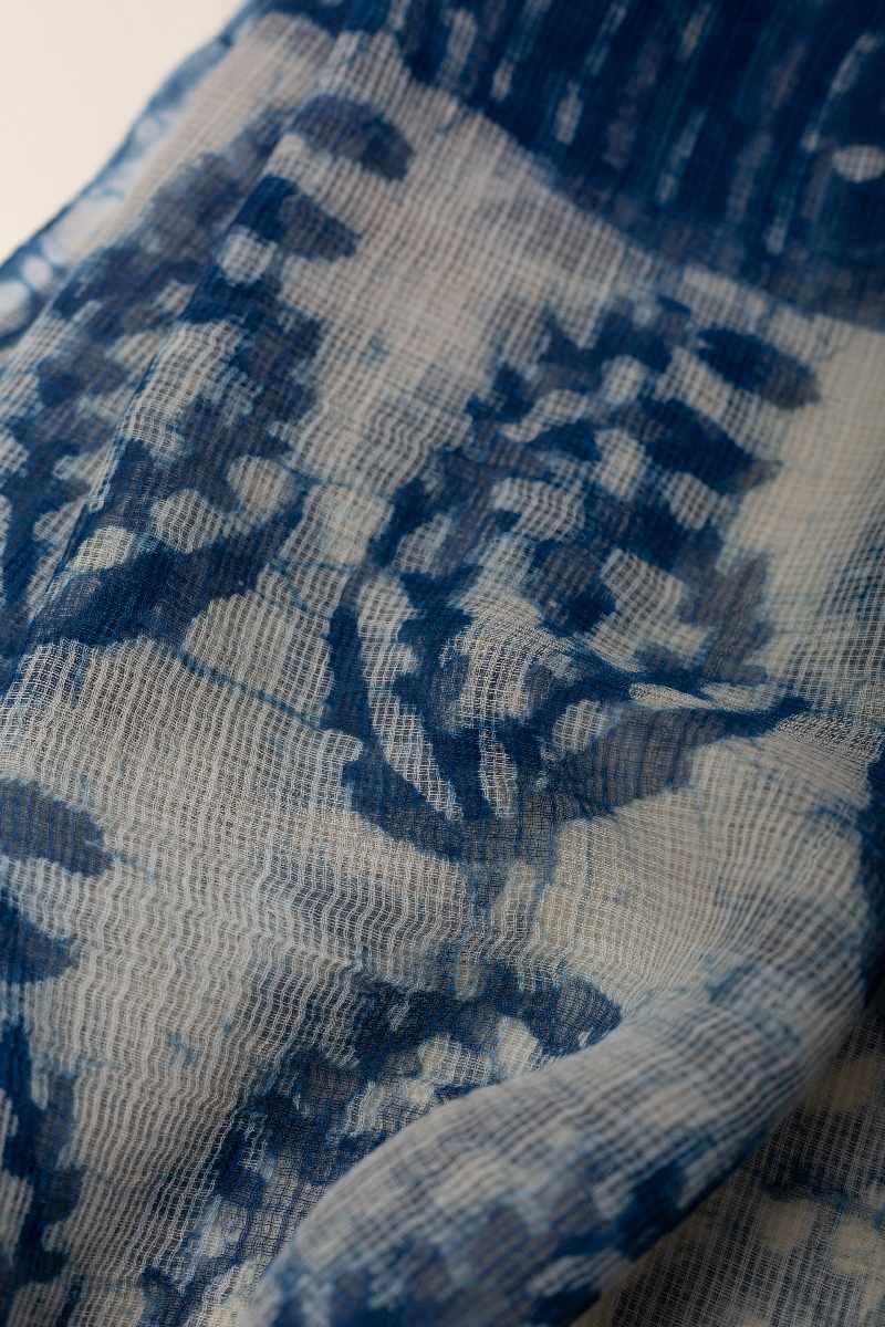 Image for Kusvaa Dup85 Shavana Cotton Kota Doriya Dupatta Closeup 2