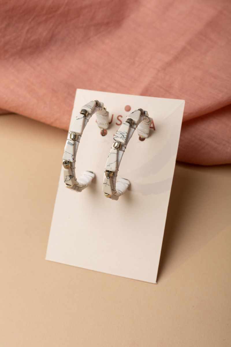 Image for Kusvaa Ern013 Sophia Boho Earrings Closeup 2