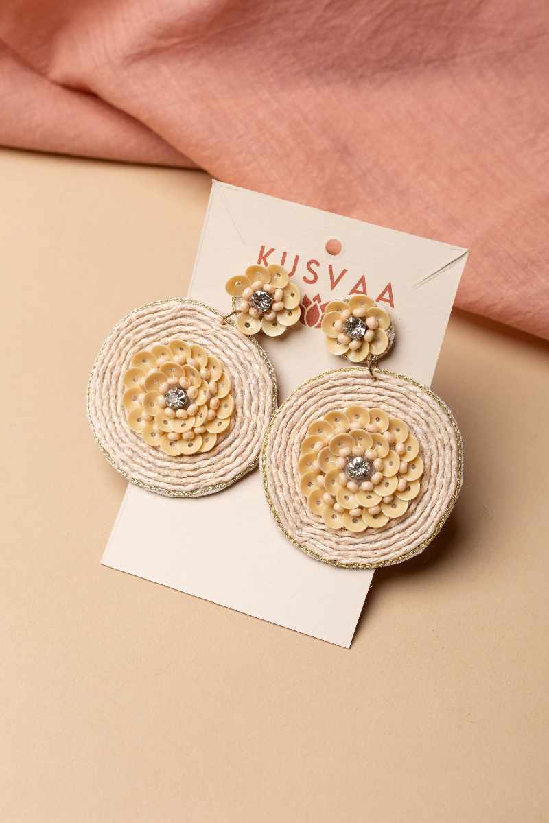 Image for Kusvaa Ern020 Sophia Boho Earrings Closeup 2