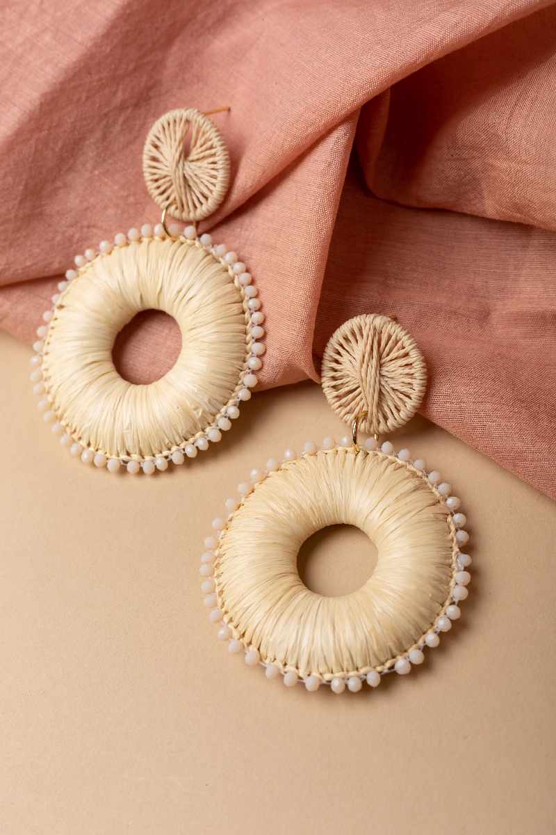 Image for Kusvaa Ern024 Sophia Boho Earrings Closeup 2