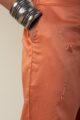 Image for Kusvaa Pnt004 Multi Color Cotton Satin Pant Coralorange Side