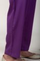 Image for Kusvaa Pnt004 Multi Color Cotton Satin Pant Darkpurple Closeup