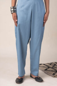 Image for Kusvaa Pnt004 Multi Color Cotton Satin Pant Grey Featured