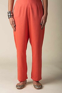 Image for Kusvaa Pnt004 Multi Color Cotton Satin Pant Peach Featured