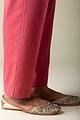 Image for Kusvaa Pnt004 Multi Color Cotton Silk Pant Rosepink Closeup