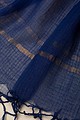 Image for Kusvaa Rndup53 Multi Color Kota Doria Dupatta Inkblue Closeup