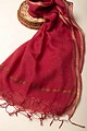 Image for Kusvaa Rndup53 Multi Color Kota Doria Dupatta Maroon Front New