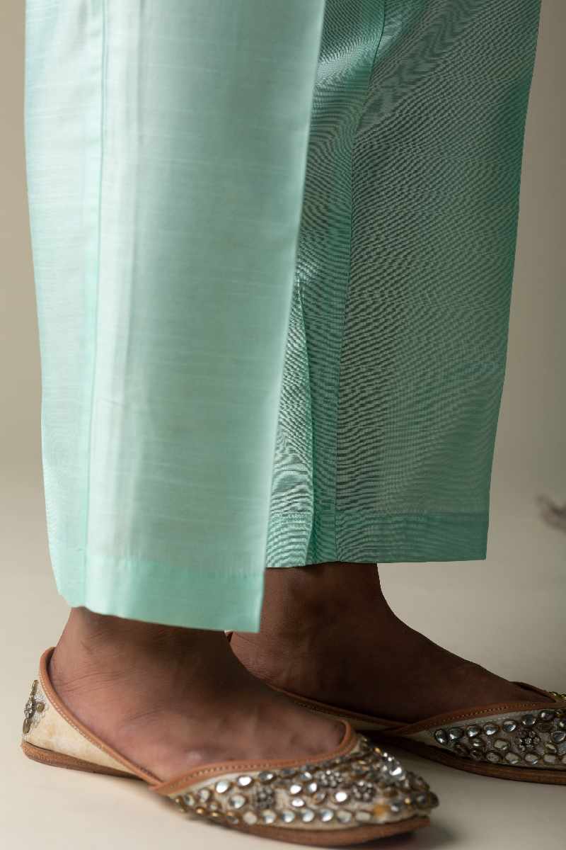Image for Kusvaa Wkr009p Cotton Satin Palazzo With Pocket Side New