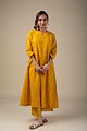 Image for Kusvaa Wkr011 Aarohi Handloom Cotton Kurta Closeup