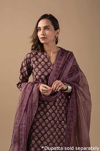 Image for Kusvaa Wkr013 Raati Cotton Handblock Kurta Featured New