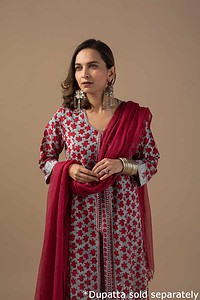 Image for Kusvaa Wkr015 Krishna Cotton Handblock Kurta Featured New