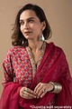 Image for Kusvaa Wkr016 Mistti Cotton Block Print Kurta Closeup New