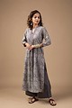 Image for Kusvaa Wkr019 Maheyi Cotton Block Print Kurta Closeup 2