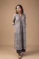 Image for Kusvaa Wkr019 Maheyi Cotton Block Print Kurta Closeup