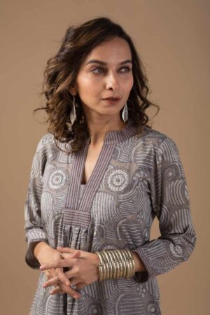 Image for Kusvaa Wkr019 Maheyi Cotton Block Print Kurta Featured