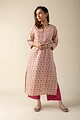 Image for Kusvaa Wkr022 Humera Cotton Block Print Kurta Back