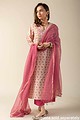 Image for Kusvaa Wkr022 Humera Cotton Block Print Kurta Pocket New
