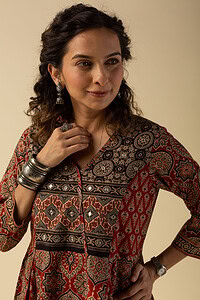 Image for Kusvaa Wkr024 Navya Cotton A Line Kurta Featured New